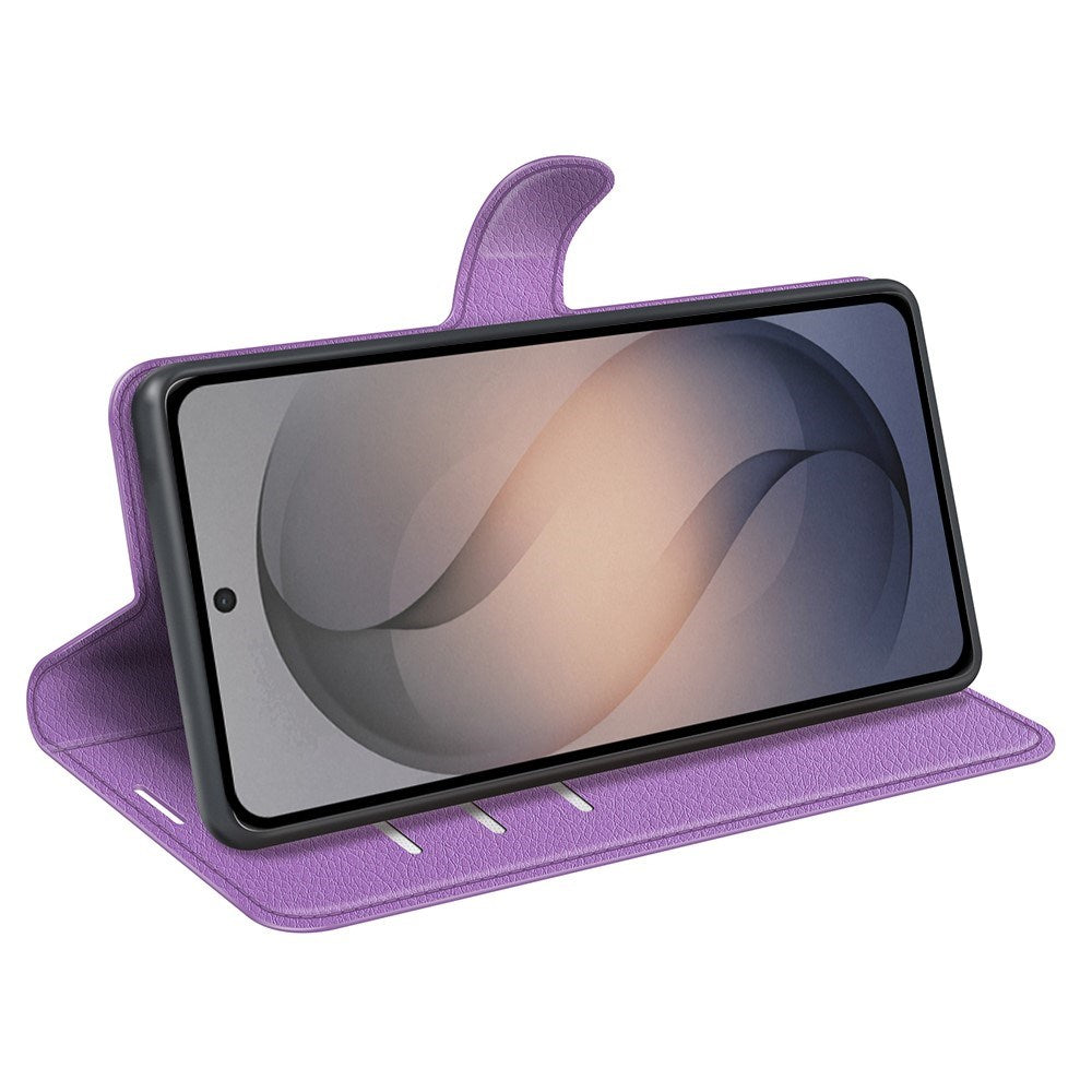 Samsung Galaxy S26 FE EIDERWOOD Kunstlæder Flipcover - Kortholder & Ståfunktion - Lilla