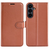 Samsung Galaxy S26 FE EIDERWOOD Kunstlæder Flipcover - Kortholder & Ståfunktion - Brun
