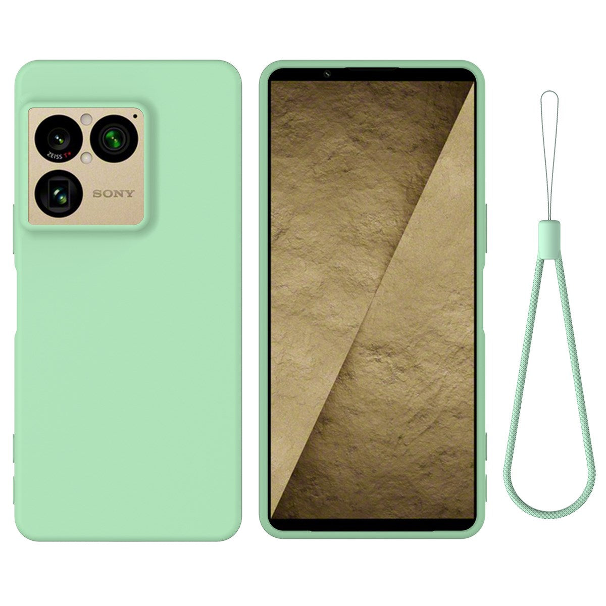 EIDERWOOD Sony Xperia 1 VIII  Foret Silikone Bagside Cover m. Strop - Grøn