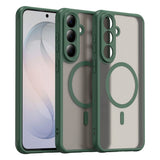 Samsung Galaxy S26 FE EIDERWOOD Mat Hybrid Mobilcover - MagSafe Kompatibel - Gennemsigtig / Grøn