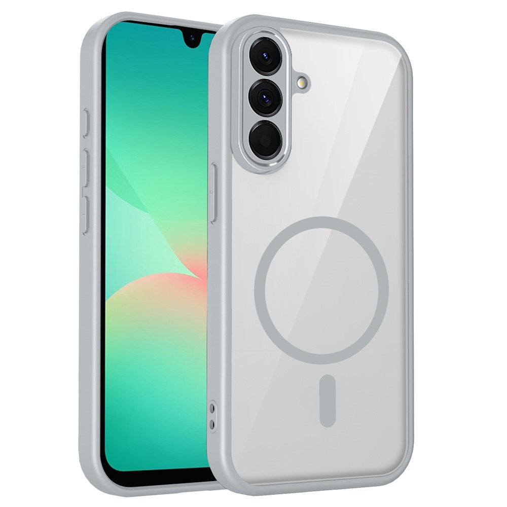 Samsung Galaxy A27 EIDERWOOD Hybrid Plast Bagside Cover - MagSafe Kompatibel - Gennemsigtig / Grå