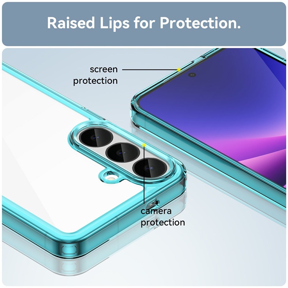 Samsung Galaxy S26 FE EIDERWOOD Hybrid Cover - Gennemsigtig / Turkis