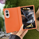 Samsung Galaxy Z Fold8 EIDERWOOD Hårdt Plastik Mobilcover m. Hængsel - Orange