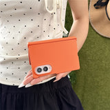 Samsung Galaxy Z Fold8 EIDERWOOD Hårdt Plastik Mobilcover m. Hængsel - Orange
