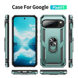 Google Pixel 11 / 11 Pro EIDERWOOD Håndværker Mobil Cover m. 360 Roterbar Kickstand - Turkis