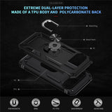 Google Pixel 11 Pro XL EIDERWOOD Håndværker Mobil Cover m. 360 Roterbar Kickstand - Sort