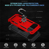 Google Pixel 11 Pro XL EIDERWOOD Håndværker Mobil Cover m. 360 Roterbar Kickstand - Red
