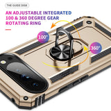 Google Pixel 11 Pro XL EIDERWOOD Håndværker Mobil Cover m. 360 Roterbar Kickstand - Guld