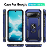Google Pixel 11 Pro XL EIDERWOOD Håndværker Mobil Cover m. 360 Roterbar Kickstand - Blå