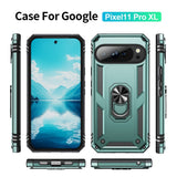 Google Pixel 11 Pro XL EIDERWOOD Håndværker Mobil Cover m. 360 Roterbar Kickstand - Turkis