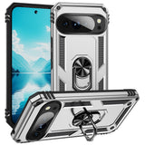 Google Pixel 11 Pro XL EIDERWOOD Håndværker Mobil Cover m. 360 Roterbar Kickstand - Sølv