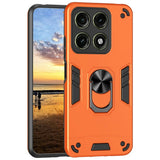 Motorola Edge 70 Pro EIDERWOOD Hybrid Håndværker Bagside Cover m. Kickstand - Orange