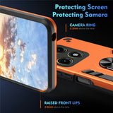 Motorola Edge 70 Pro EIDERWOOD Hybrid Håndværker Bagside Cover m. Kickstand - Orange