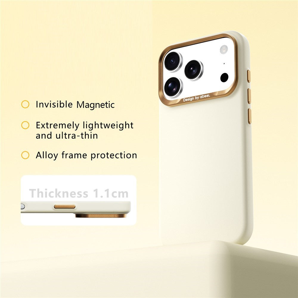 ABEEL iPhone 18 Pro / 17 Pro Hårdt Soft-Touch Plast Bagside Cover - MagSafe Kompatibel - Gul