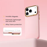 ABEEL iPhone 18 Pro / 17 Pro Hårdt Soft-Touch Plast Bagside Cover - MagSafe Kompatibel - Lyserød