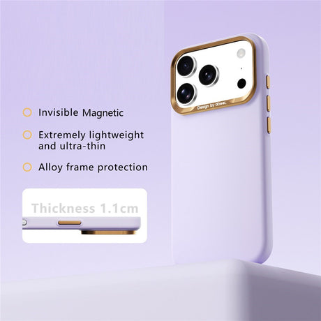 ABEEL iPhone 18 Pro Max / 17 Pro Max Hårdt Soft-Touch Plast Bagside Cover - MagSafe Kompatibel - Lilla