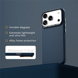 ABEEL iPhone 18 Pro Max / 17 Pro Max Hårdt Soft-Touch Plast Bagside Cover - MagSafe Kompatibel - Mørkeblå