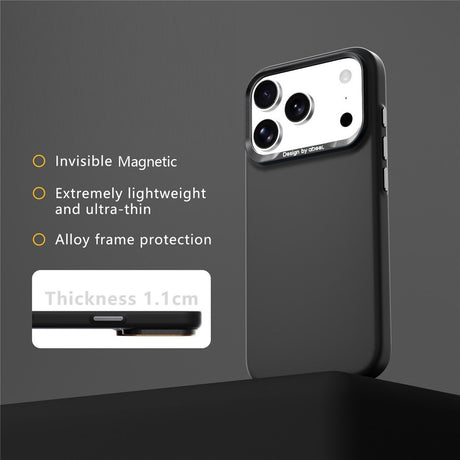 ABEEL iPhone 18 Pro Max / 17 Pro Max Hårdt Soft-Touch Plast Bagside Cover - MagSafe Kompatibel - Sort