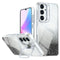 Samsung Galaxy S26 FE EIDERWOOD Hybrid Mobilcover m. Glitter & Kamera-Kickstand - Gennemsigtig / Sort