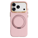 ABEEL iPhone 17 Pro / 18 Pro Hårdt Soft-Touch Plast Bagside Cover m. Kickstand - MagSafe Kompatibel - Lyserød