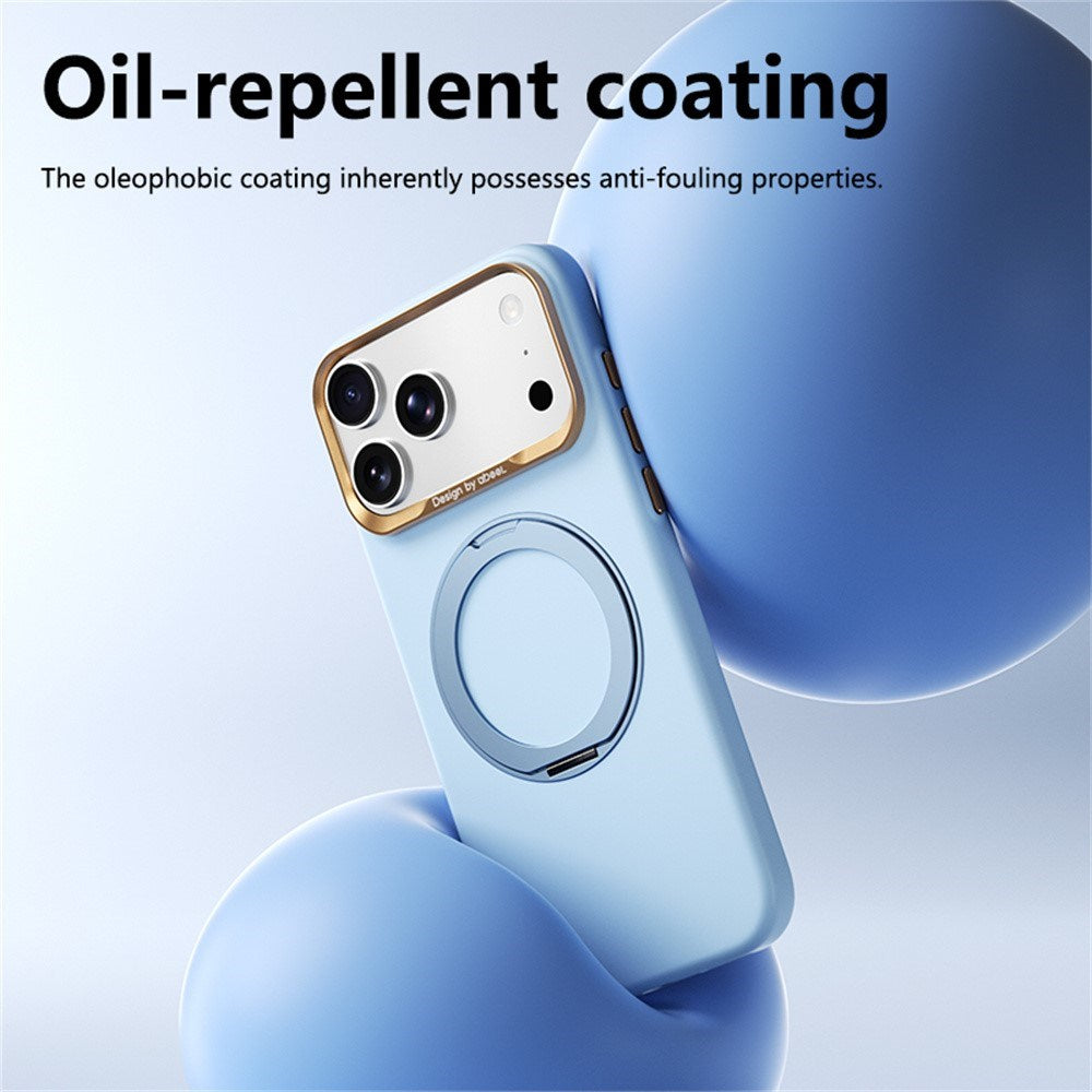 ABEEL iPhone 17 Pro / 18 Pro Hårdt Soft-Touch Plast Bagside Cover m. Kickstand - MagSafe Kompatibel - Lyserød