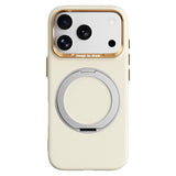 ABEEL iPhone 17 Pro / 18 Pro Hårdt Soft-Touch Plast Bagside Cover m. Kickstand - MagSafe Kompatibel - Gul