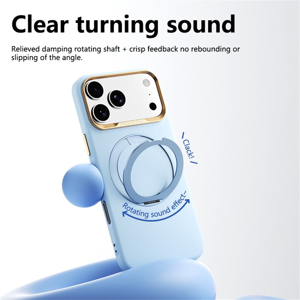 ABEEL iPhone 17 Pro / 18 Pro Hårdt Soft-Touch Plast Bagside Cover m. Kickstand - MagSafe Kompatibel - Gul
