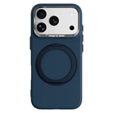 ABEEL iPhone 17 Pro / 18 Pro Hårdt Soft-Touch Plast Bagside Cover m. Kickstand - MagSafe Kompatibel - Mørkeblå