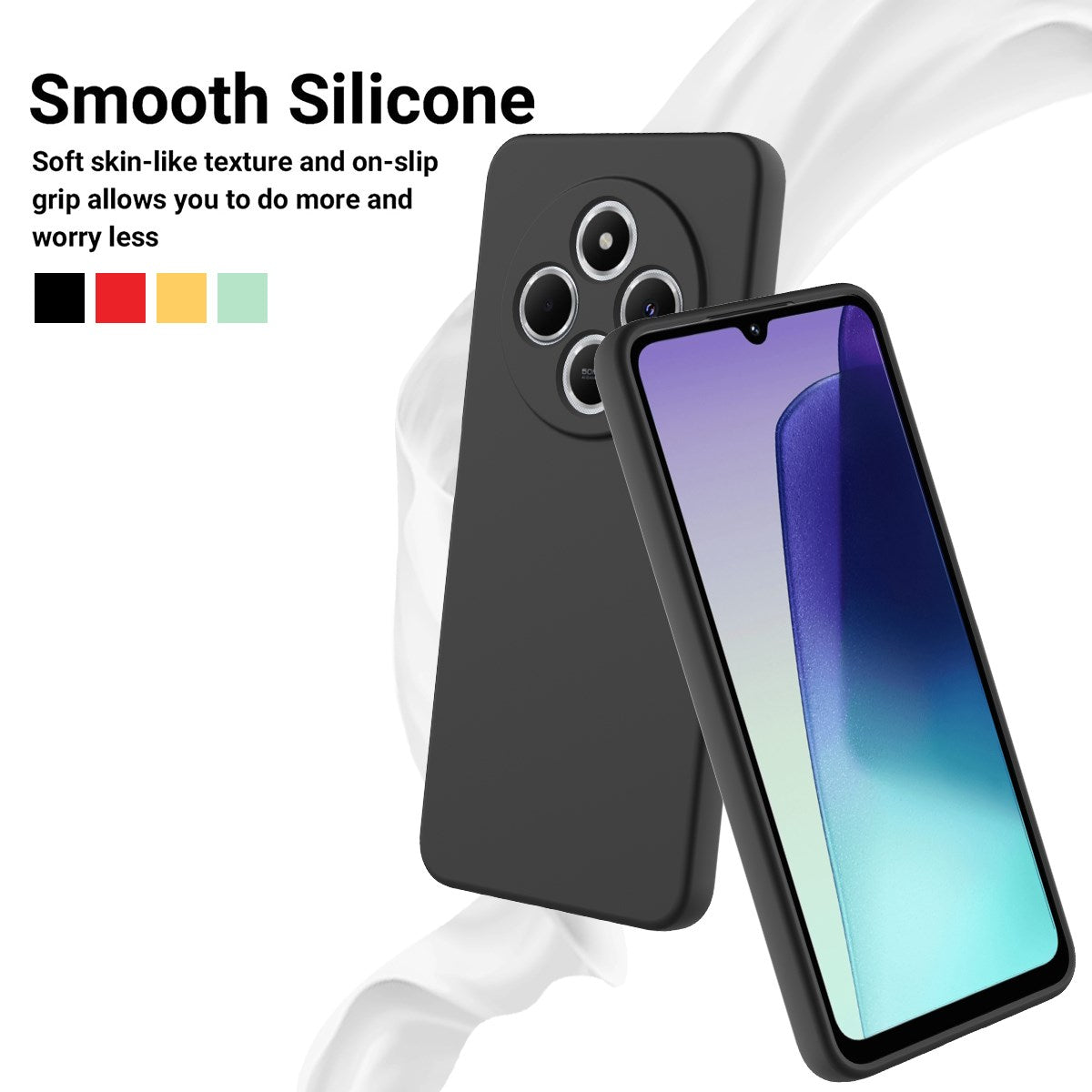 EIDERWOOD Xiaomi Redmi 17C (4G) Silikone Cover m. Strop - Sort