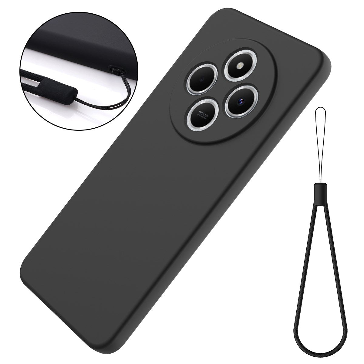 EIDERWOOD Xiaomi Redmi 17C (4G) Silikone Cover m. Strop - Sort