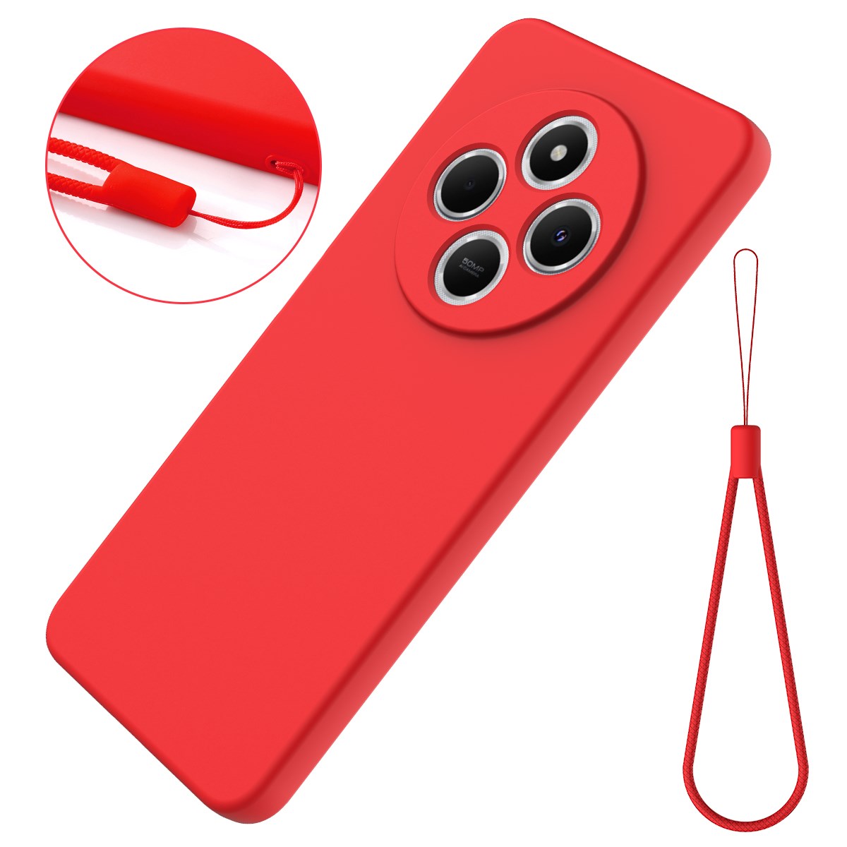 EIDERWOOD Xiaomi Redmi 17C (4G) Silikone Cover m. Strop - Rød