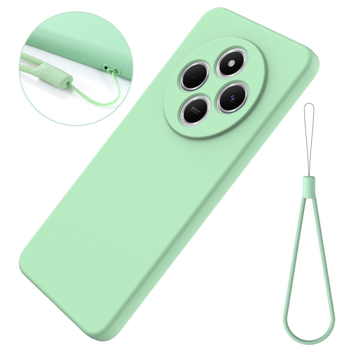 EIDERWOOD Xiaomi Redmi 17C (4G) Silikone Cover m. Strop - Grøn