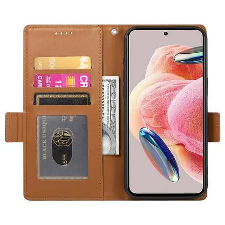 OPPO Reno16 F (5G) EIDERWOOD Kunstlæder Flipcover m. Indbygget Kortholder - Brun