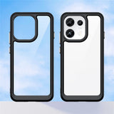 OPPO Reno16 F (5G) EIDERWOOD Hybrid Mobilcover - Gennemsigtig / Sort