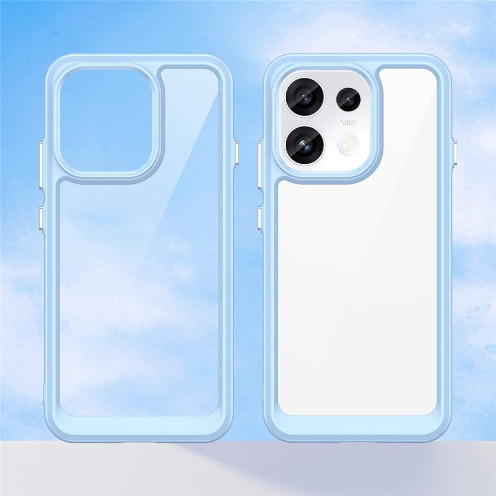 OPPO Reno16 F (5G) EIDERWOOD Hybrid Mobilcover - Gennemsigtig / Blå