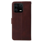 Xiaomi 13 Læder Flip Cover m. Pung - Brun