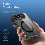 DUX DUCIS Aimo Series iPhone Fold Hybrid Mobilcover - MagSafe Kompatibel - Gennemsigtig / Sort
