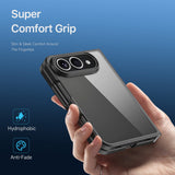DUX DUCIS Aimo Series iPhone Fold Hybrid Mobilcover  - Gennemsigtig / Sort