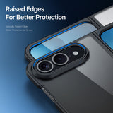 DUX DUCIS Aimo Series iPhone Fold Hybrid Mobilcover  - Gennemsigtig / Sort