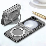 Samsung Galaxy Z Flip8 EIDERWOOD Hårdt Plastik Mobilcover med Ståfunktion - MagSafe Kompatibel - Gennemsigtig
