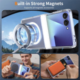 Samsung Galaxy Z Flip8 EIDERWOOD Hybrid Cover m. Indbygget Hængselbeskyttelse - Gennemsigtig