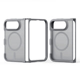 DUX DUCIS Yind Series iPhone Fold Hybrid Bagside Cover - MagSafe Kompatibel - Mat Grå