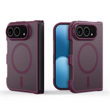 DUX DUCIS Yind Series iPhone Fold Hybrid Bagside Cover - MagSafe Kompatibel - Mat Rød