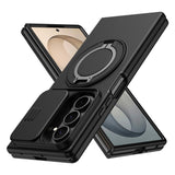 Samsung Galaxy Z Fold8 Ultra / Fold7 EIDERWOOD Hybrid Cover - 360° Roterbar Kickstand - Kameraslider - MagSafe Kompatibel - Sort