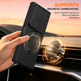Samsung Galaxy Z Fold8 Ultra / Fold7 EIDERWOOD Hybrid Cover - 360° Roterbar Kickstand - Kameraslider - MagSafe Kompatibel - Sort