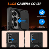 Samsung Galaxy Z Fold8 Ultra / Fold7 EIDERWOOD Hybrid Cover - 360° Roterbar Kickstand - Kameraslider - MagSafe Kompatibel - Sort
