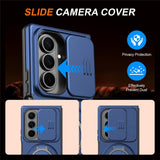 Samsung Galaxy Z Fold8 Ultra / Fold7 EIDERWOOD Hybrid Cover - 360° Roterbar Kickstand - Kameraslider - MagSafe Kompatibel - Blå