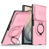 Samsung Galaxy Z Fold8 Ultra / Fold7 EIDERWOOD Hybrid Cover - 360° Roterbar Kickstand - Kameraslider - MagSafe Kompatibel - Lyserød