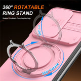 Samsung Galaxy Z Fold8 Ultra / Fold7 EIDERWOOD Hybrid Cover - 360° Roterbar Kickstand - Kameraslider - MagSafe Kompatibel - Lyserød