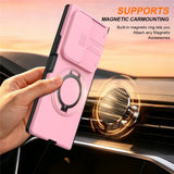 Samsung Galaxy Z Fold8 Ultra / Fold7 EIDERWOOD Hybrid Cover - 360° Roterbar Kickstand - Kameraslider - MagSafe Kompatibel - Lyserød